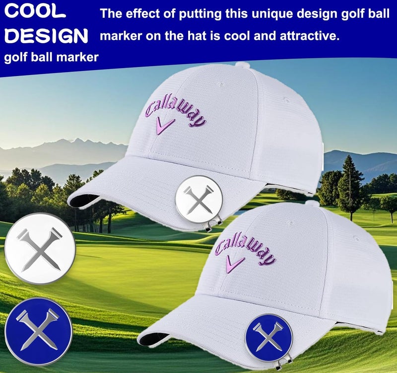 Adhere Golf Ball Markers Personlized Logo Enamel with A Strong Magnetic Hat Clips A Premium Golf Gifts for Golfer - Image 3